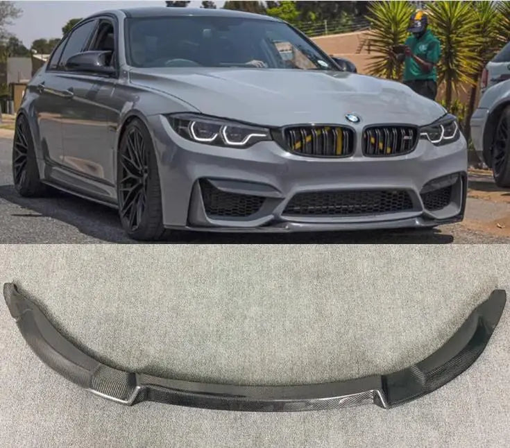 Real Carbon Fibre/Gloss Black Front Bumper Lip Splitter For BMW F80 F82 F83 M3 M4 (2014-2020)