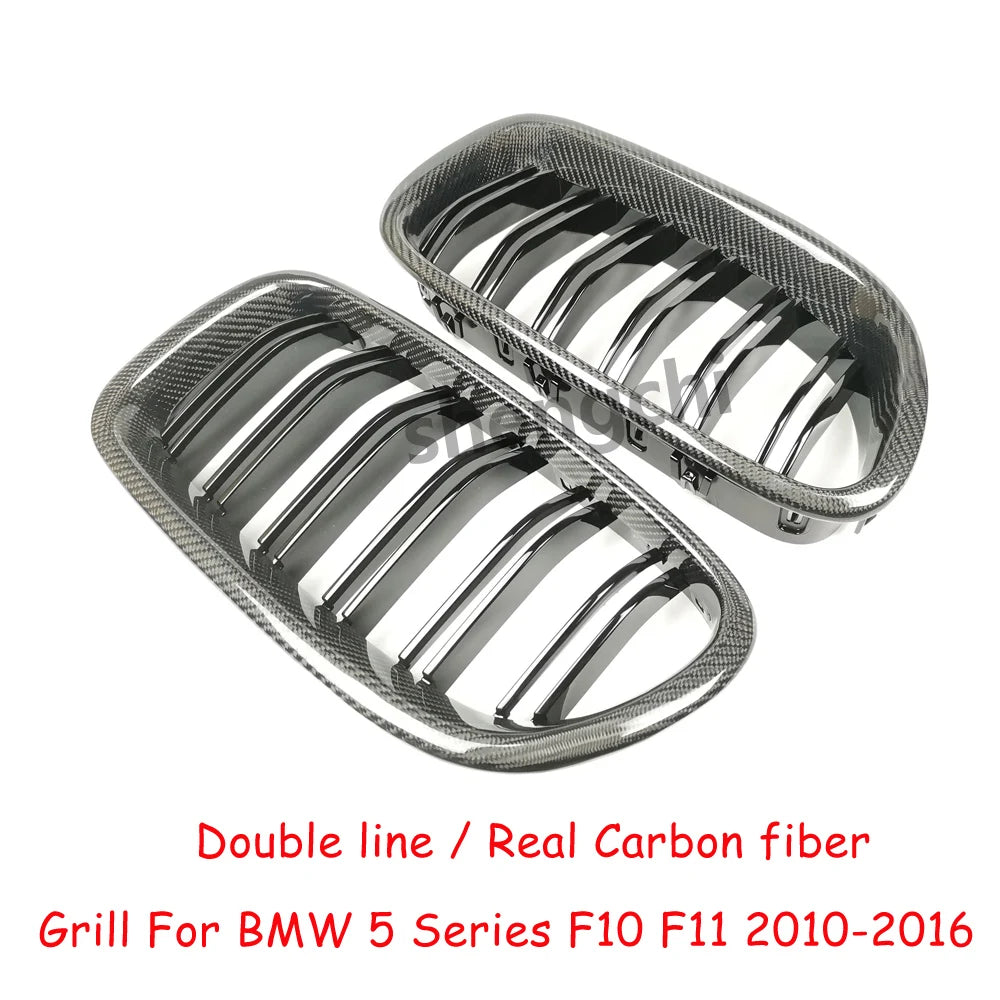 M5 F10 Real Carbon Fibre Front Bumper Grill For BMW 5 Series F10 F11 (2010-2016)