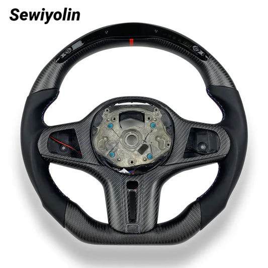 Carbon Fibre Steering Wheel For BMW G Series G80 - G82 - G83 - LED