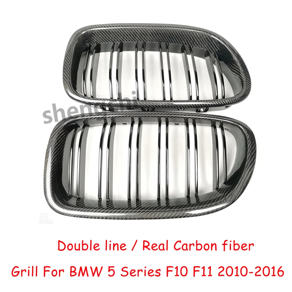 M5 F10 Real Carbon Fibre Front Bumper Grill For BMW 5 Series F10 F11 (2010-2016)