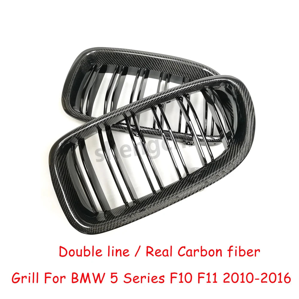 M5 F10 Real Carbon Fibre Front Bumper Grill For BMW 5 Series F10 F11 (2010-2016)